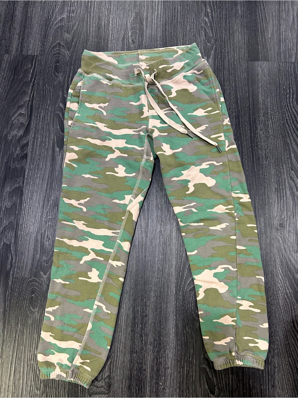 NSF Green Camo Petite Small Sweatpants
